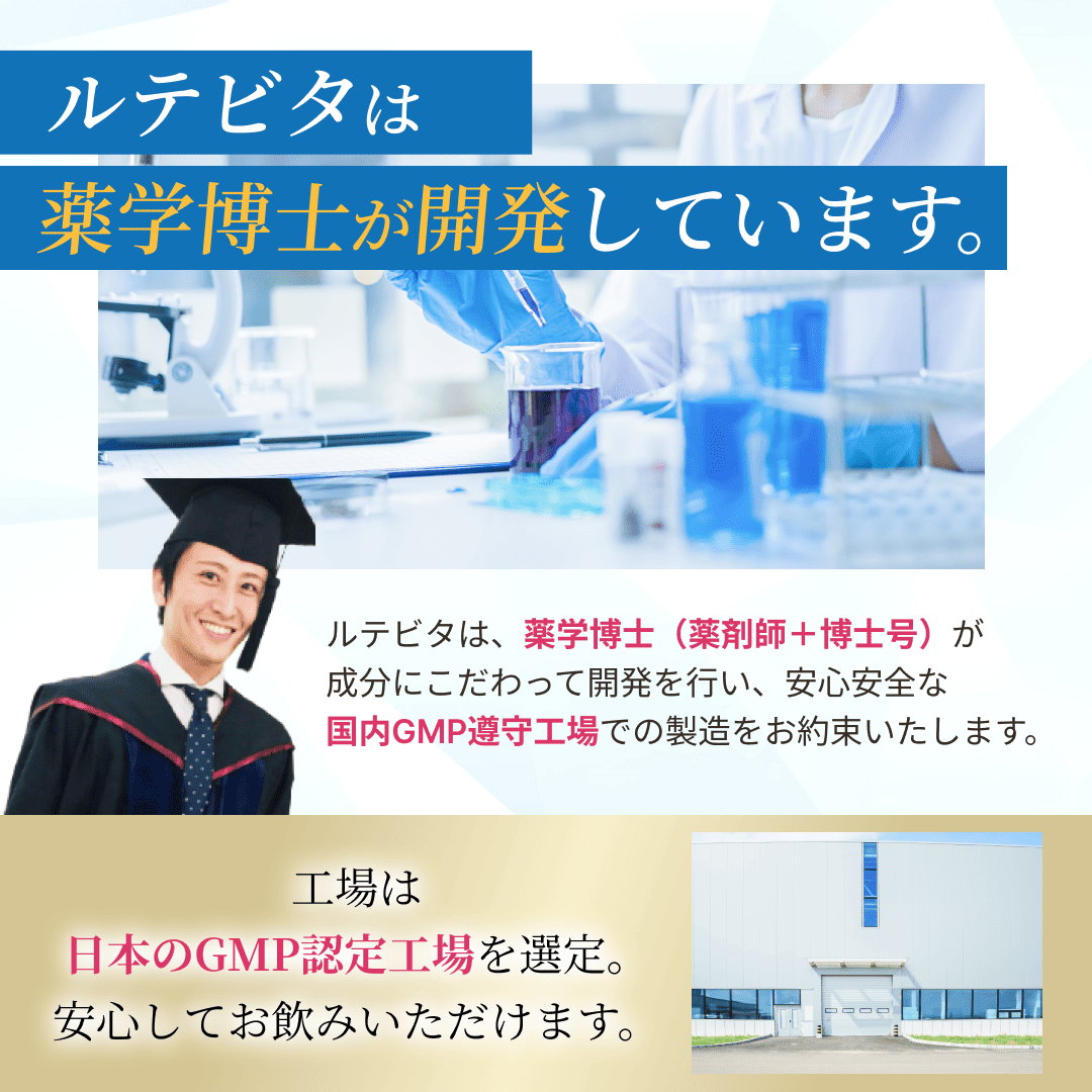 ルテビタ｜リポソームルテイン＆リポソームビタミンC＆美容成分配合サプリメント