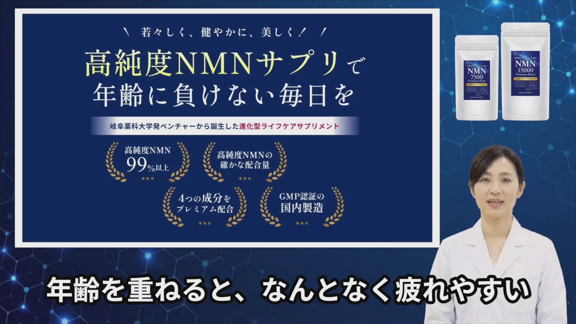 NMN15000 Premium Blend｜NMN＆レスベラトロール＆ケルセチン｜薬科